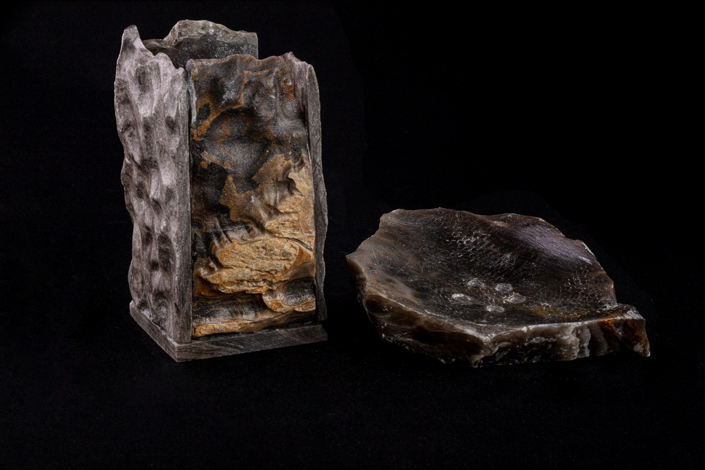 Set de baño negro horizontal